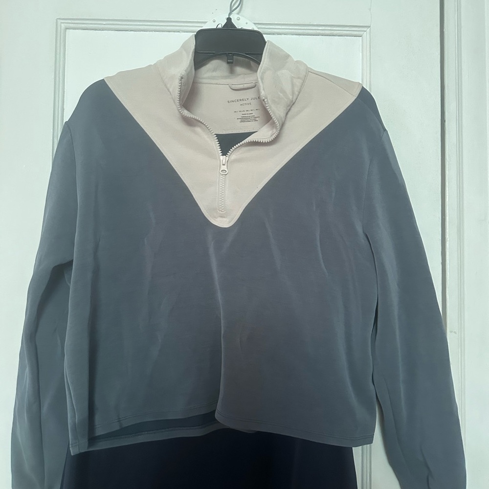 Sincerely Jules Cropped Quarter Zip